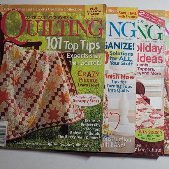 Better Homes & Gardens AMERICAN PATCHWORK & QUILTING Magazines, 5 issues - Picture 1 of 11